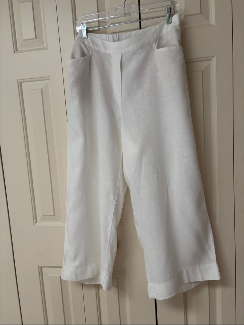 J. Jill White "Love Linen" Cropped Pants - Picture 5 of 5